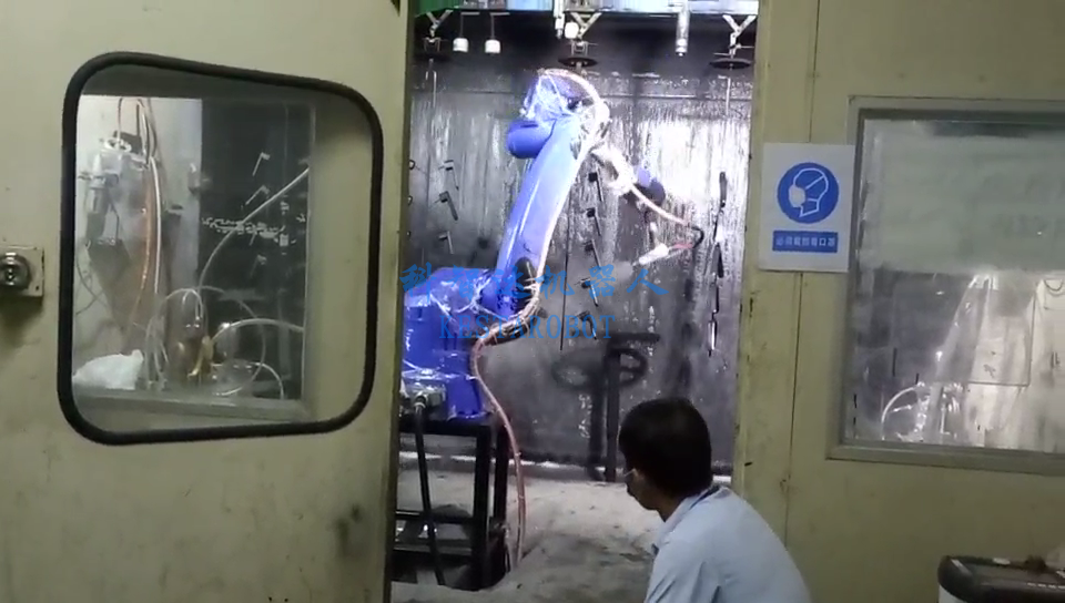 門把手噴漆機(jī)器人(圖1) 門把手噴漆機(jī)器人(圖1)